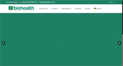 Desktop Screenshot of biohealth-int.com