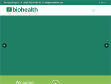 Tablet Screenshot of biohealth-int.com